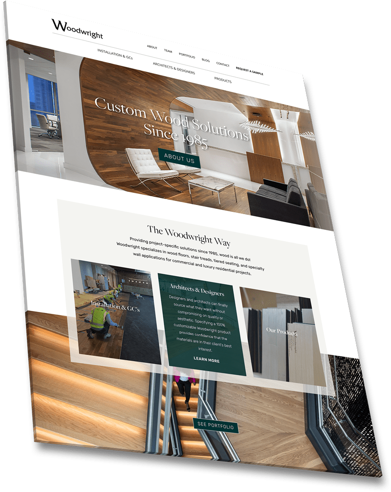 Web Design in Dallas | Client - Woodwright