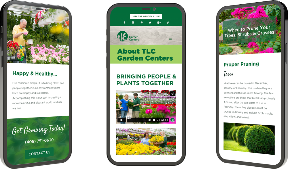 Garden Center Website Design and Development | Liquid Media