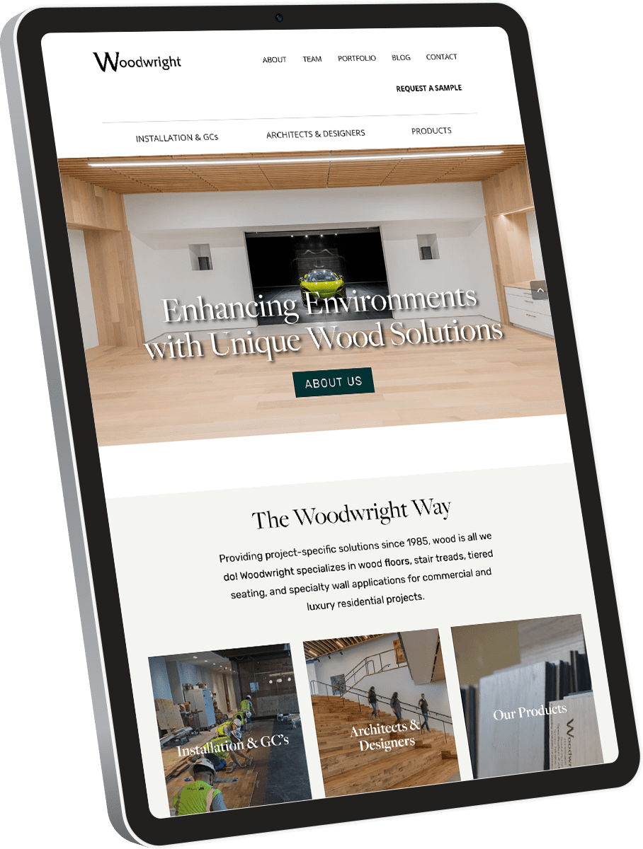 Responsive Website Design Woodwright 1 | Liquid Media