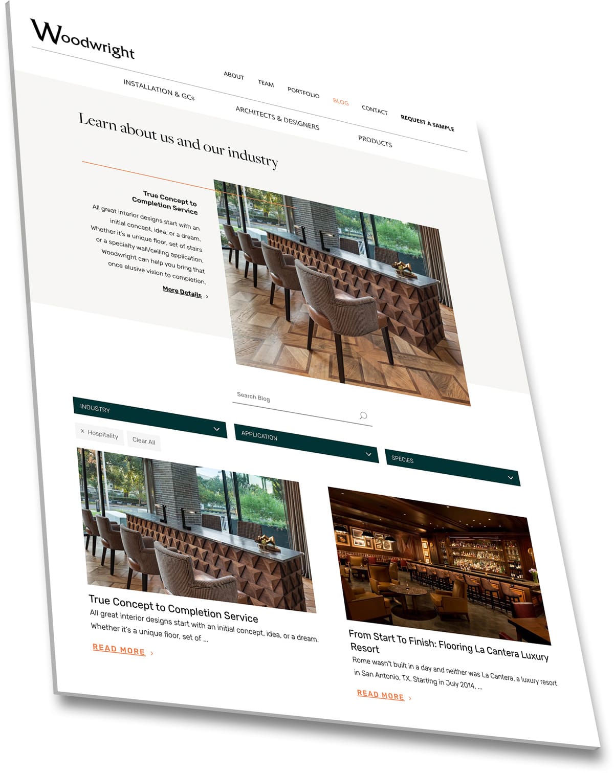 Dallas Wood Flooring Company Website Design | Liquid Media