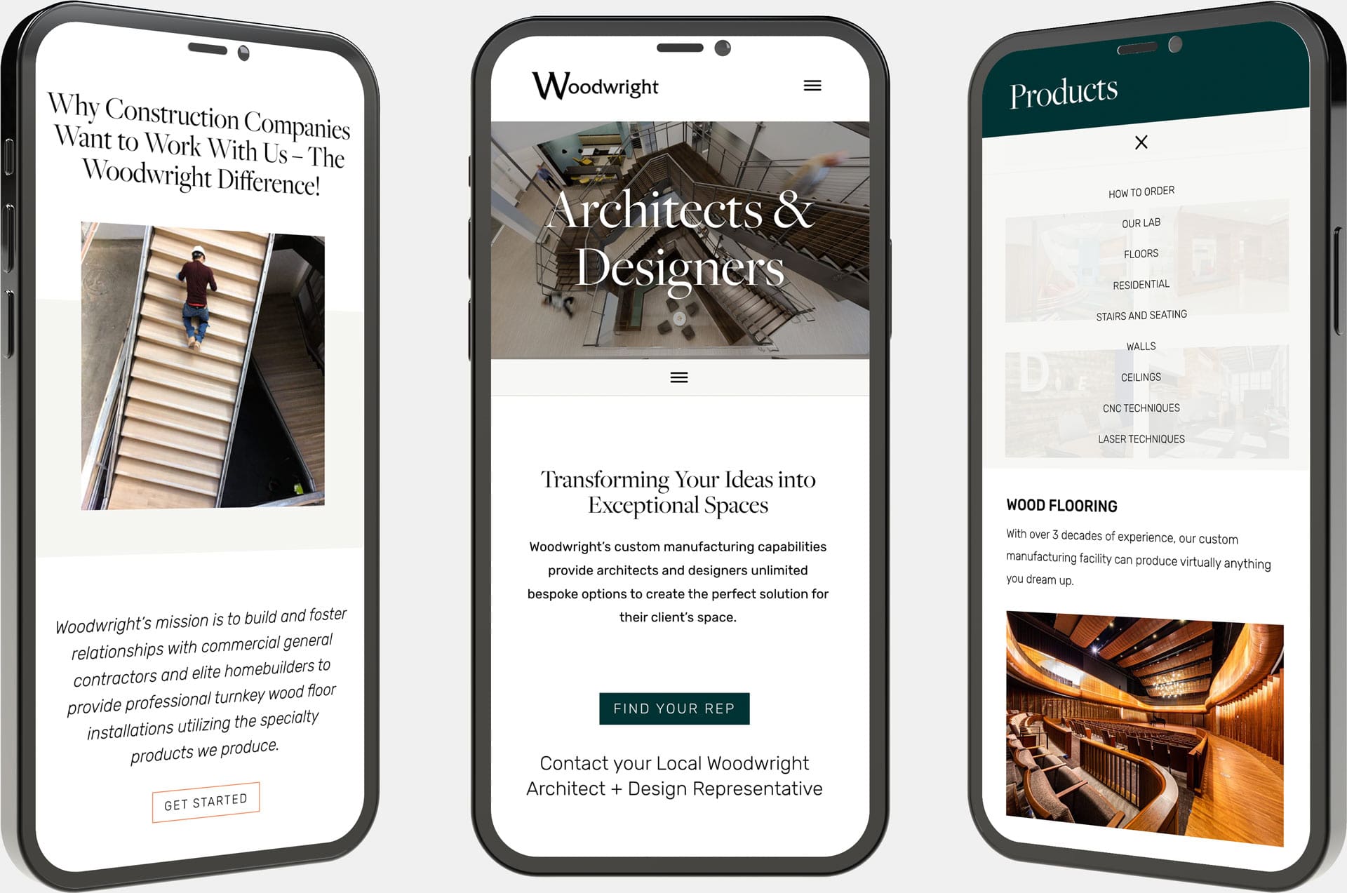 Woodwright Website Design - Catered Content | Liquid Media