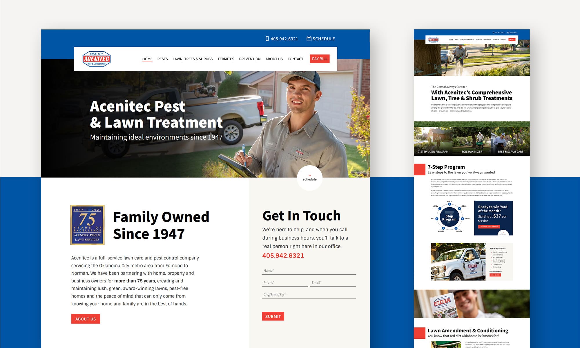 Lawn Care Pest Control Website Design and Development | Liquid Media