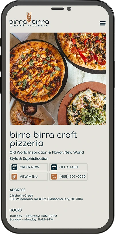 Liquid Media Restaurant Website Client